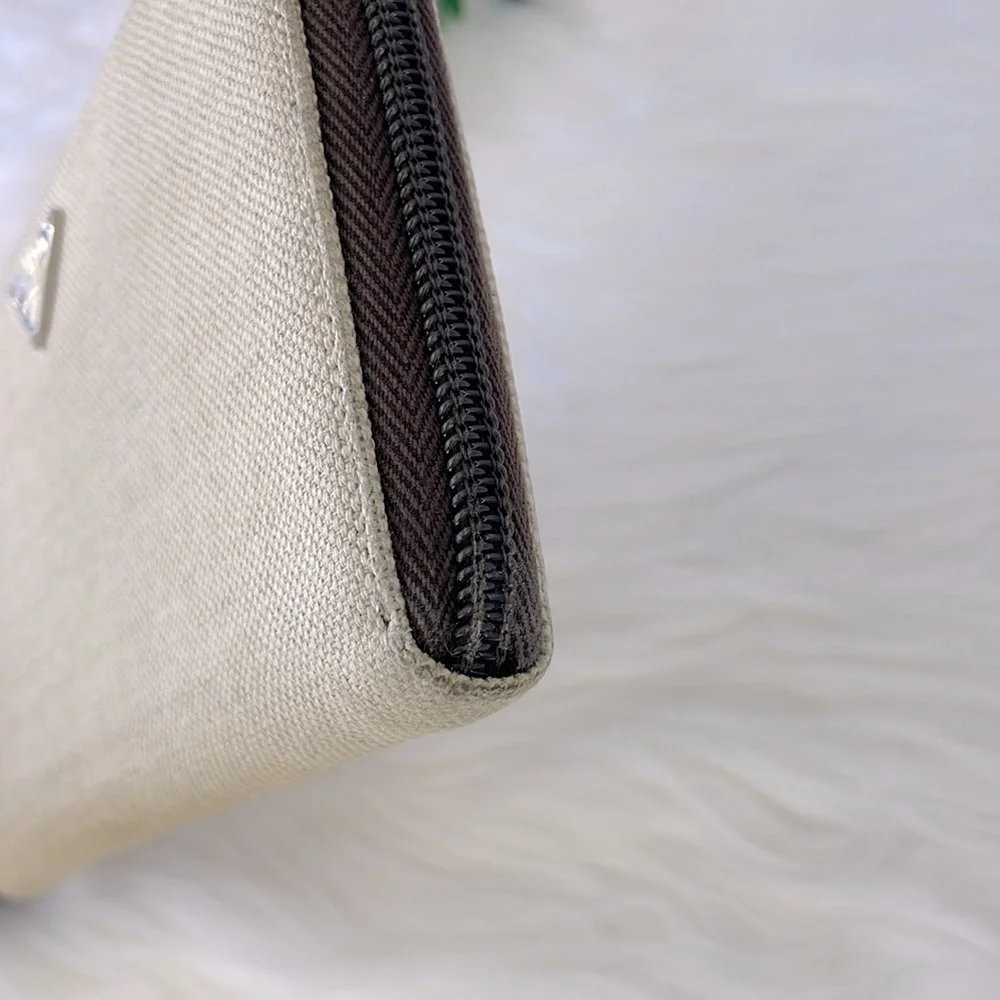 Prada Canvas Canapa‎ Zippy Wallet